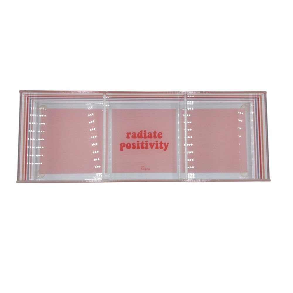 Xo, Sienna Radiate Positivity Desk Tray, 10"x3.7"x1.7", New In Box